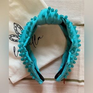 La Bella Amazonite Stone and Turquoise Canvas Headband